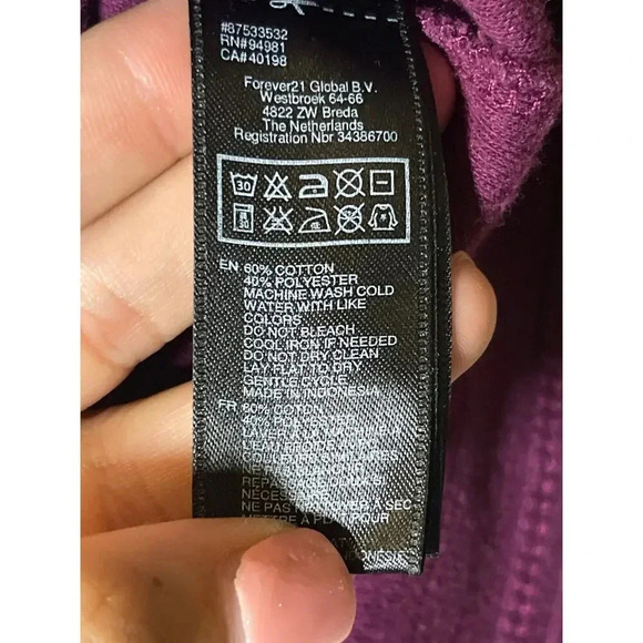 Forever 21 Purple Bodycon Mini Skirt Women's Size Small - Picture 4 of 4